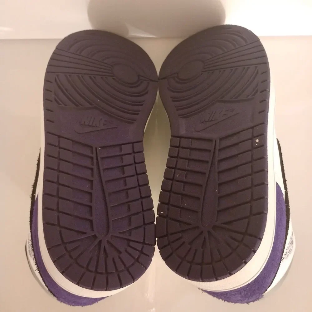 Nike Air Jordan 1 Mid SE Retro Court Purple Suede White Black Size 9.5